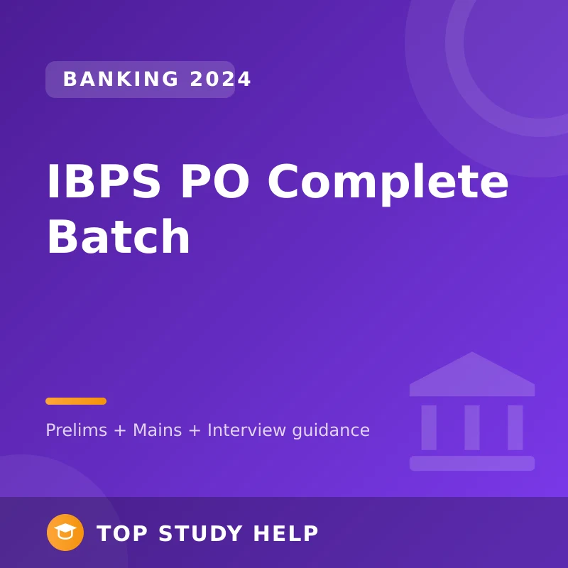 IBPS PO 2024 Complete Batch