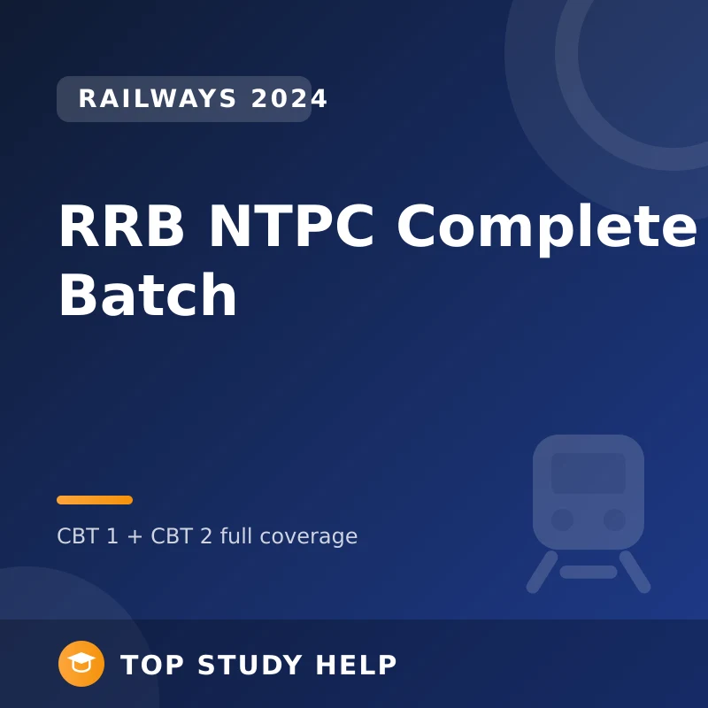 RRB NTPC 2024 Complete Batch