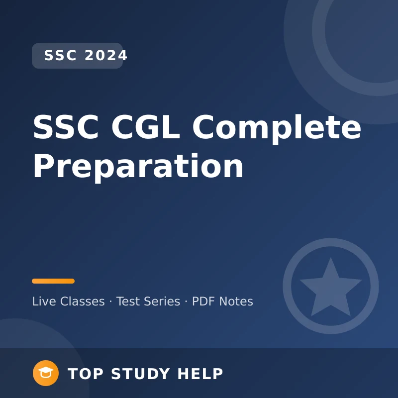 SSC CGL 2024 Complete Preparation