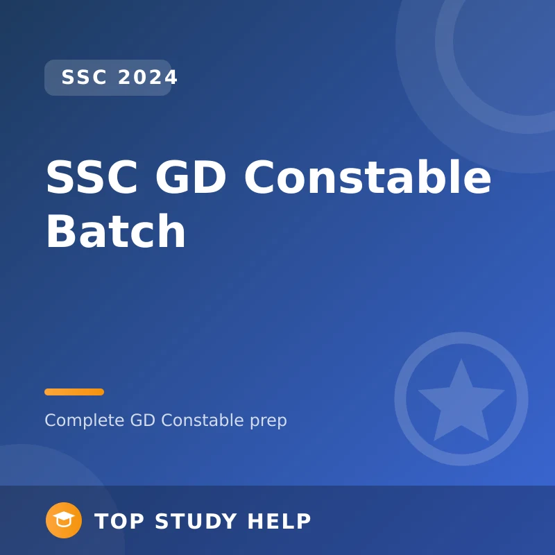 SSC GD Constable 2024 Batch